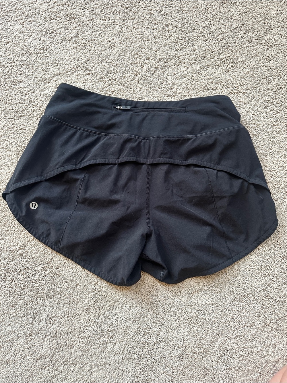 lululemon athletica Black Athletic Layered Running Shorts